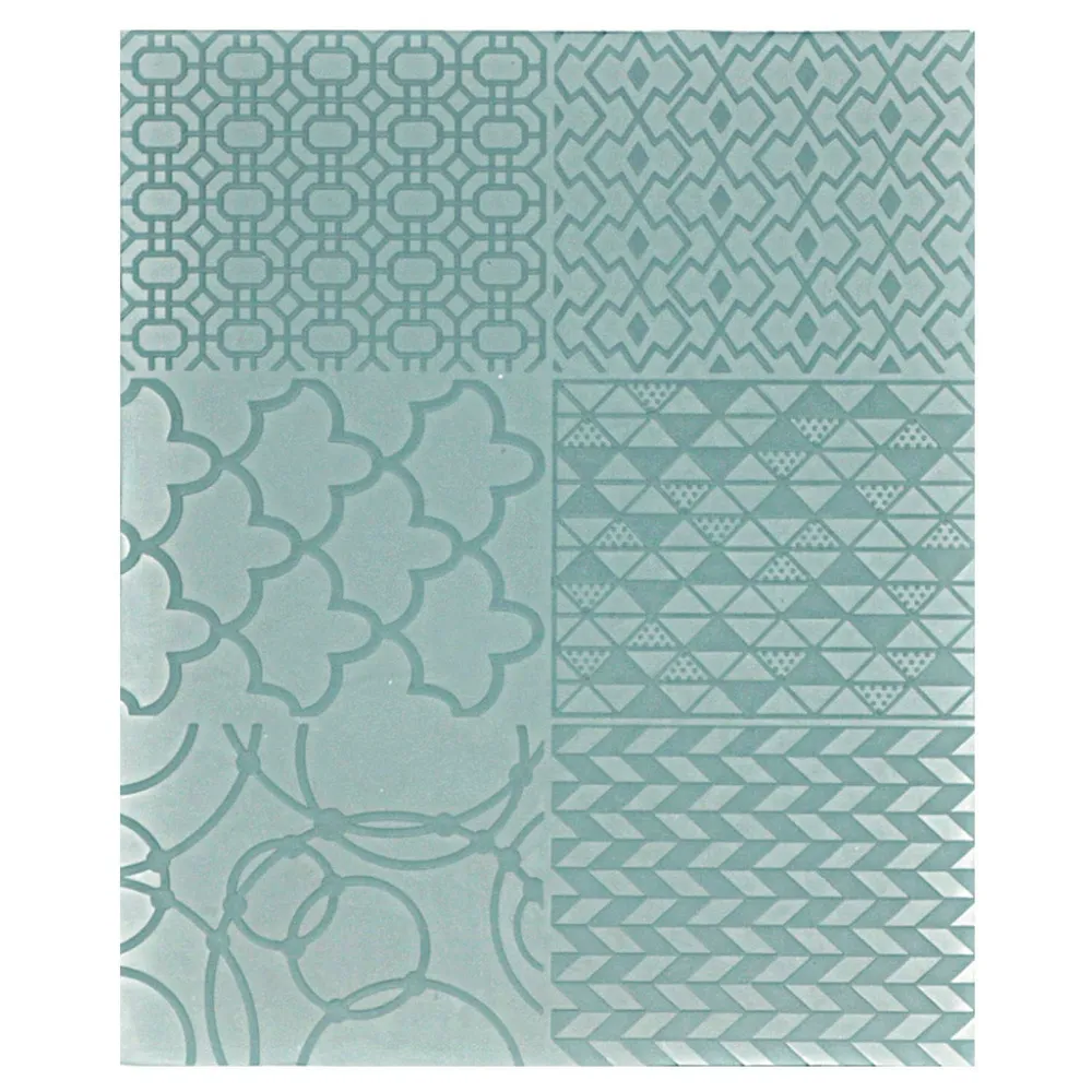 2 feuilles de texture sculpey - géométrique