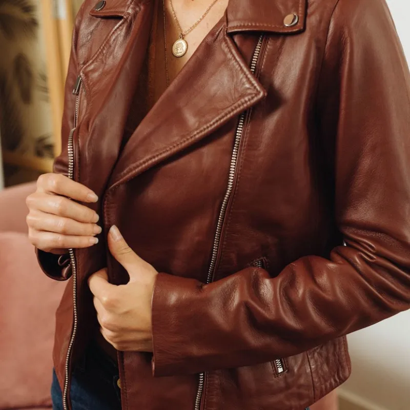 BAUDELAIRE PERFECTO ACAJOU LA PETITE ETOILE EN CUIR