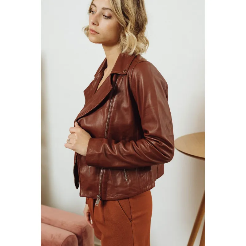 BAUDELAIRE PERFECTO ACAJOU LA PETITE ETOILE EN CUIR