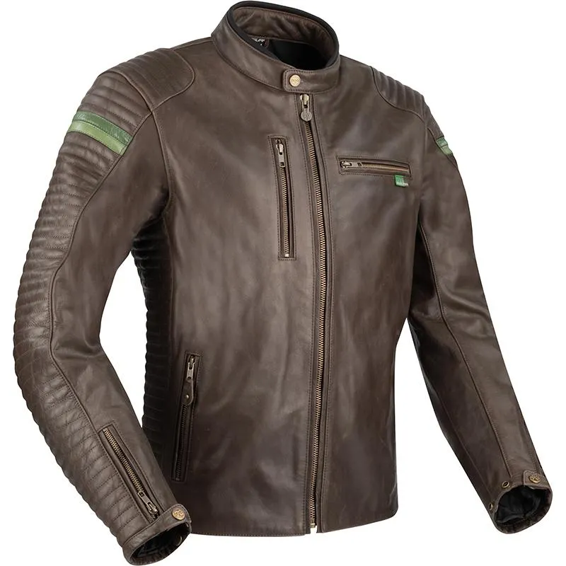Blouson COBRA SEGURA Marron - MAXXESS.FR, Blouson moto cuir