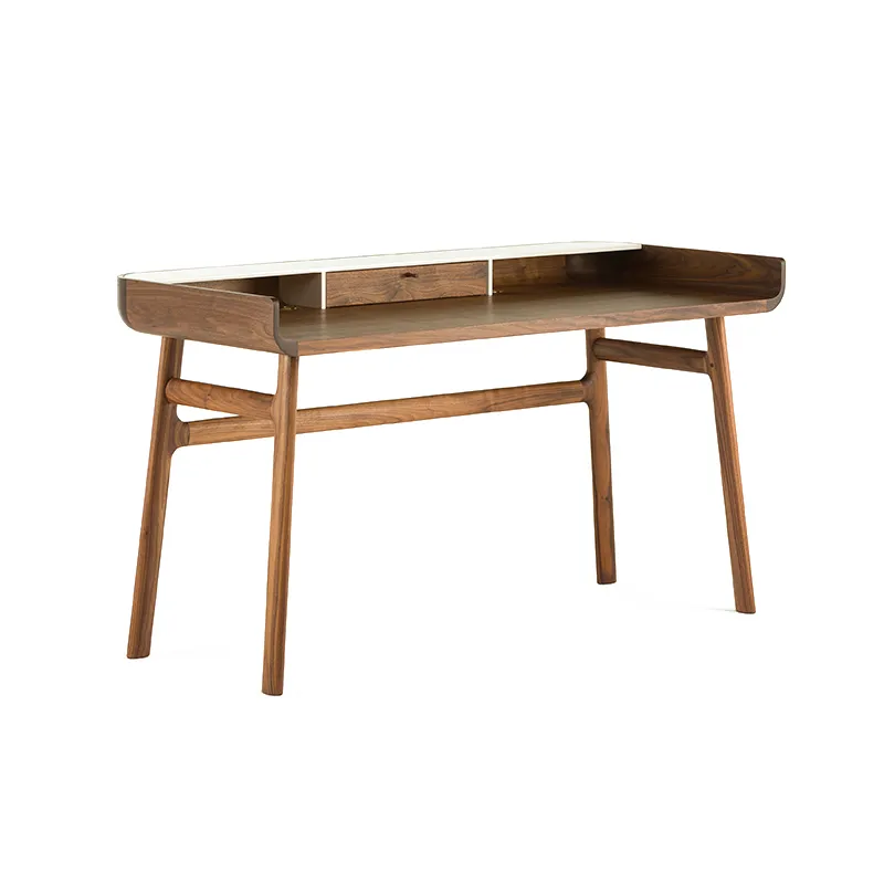 Bureau     HAROLD Noyer danois huilé/ blanc           DE LA ESPADA