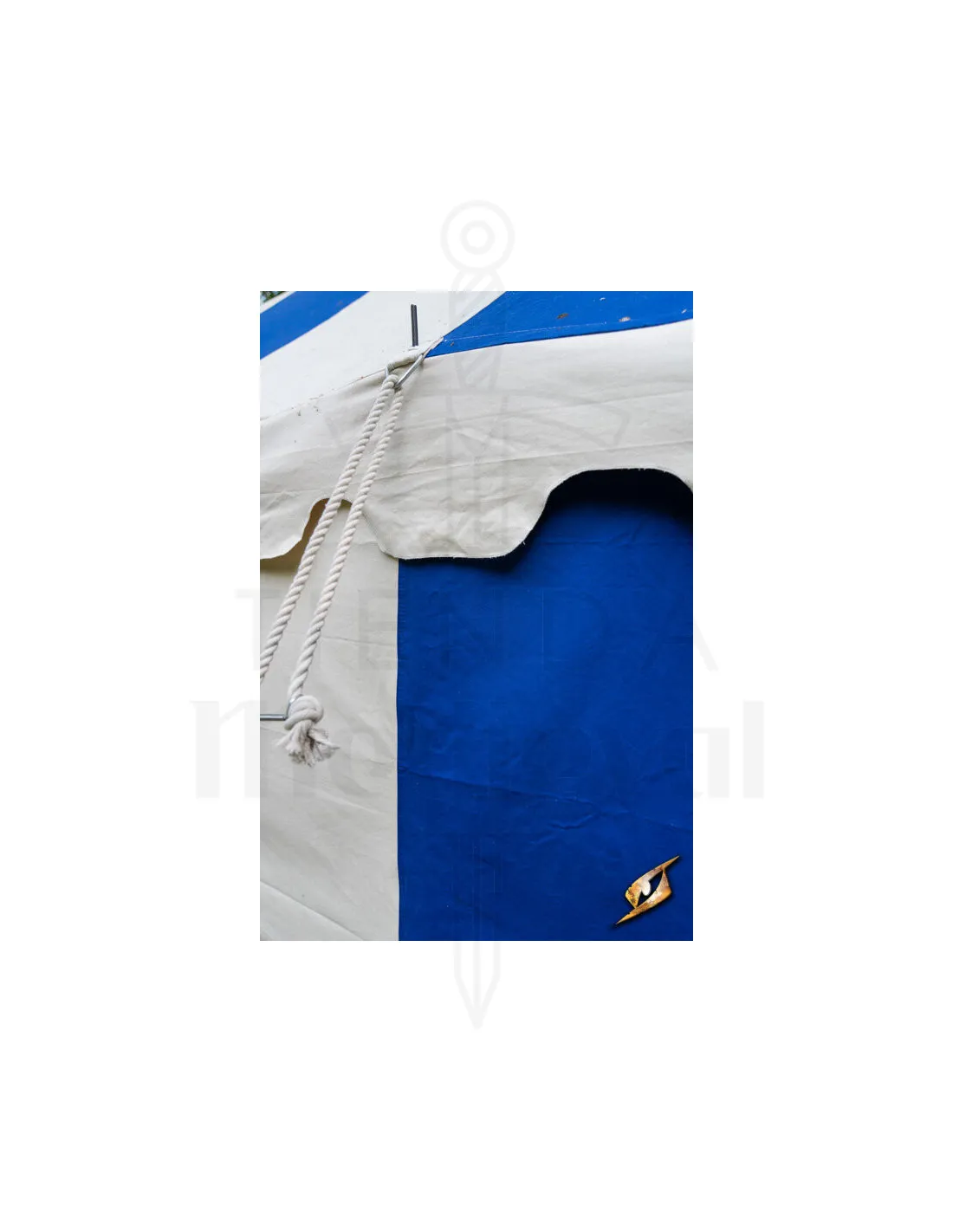 Chapiteau médiéval, bleu naturel 4 x 4 mètres (version compacte) ⚔️ Boutique