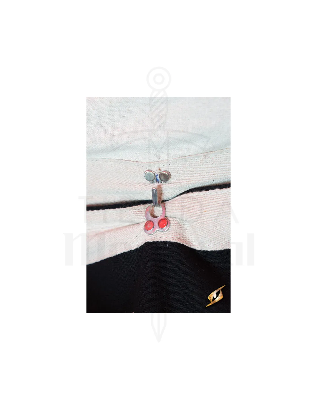Chapiteau médiéval, noir-rouge 5 x 8 mètres. (Version compacte) ⚔️ Boutique