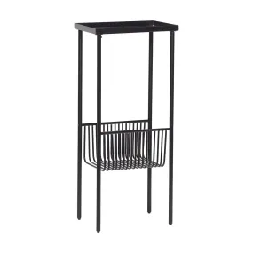 Console en métal noir 40 cm