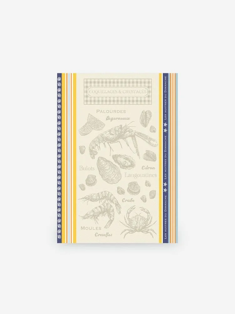 Jacquard tea towel - crustacean
