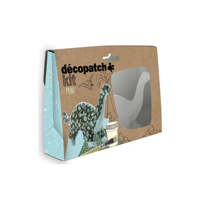 Mini kit dinosaure Décopatch | Support animal à décorer 13,5 cm