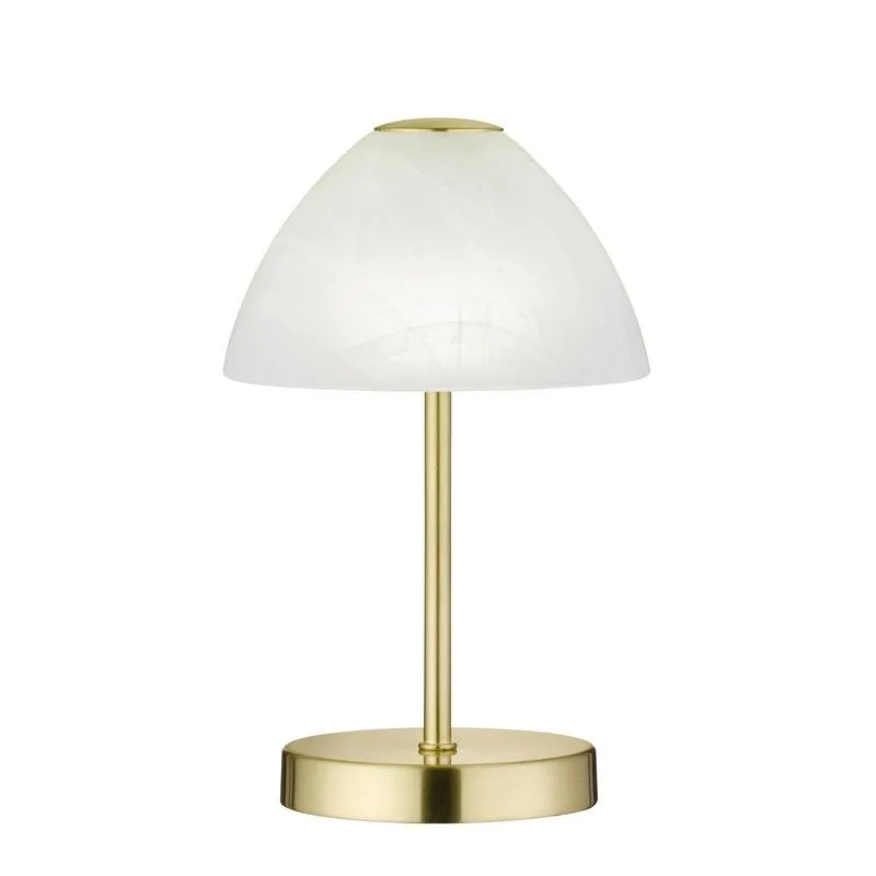 Nikkelen tafellamp modern, Aaron, 2,5W, 3000K LED, met schakelaar