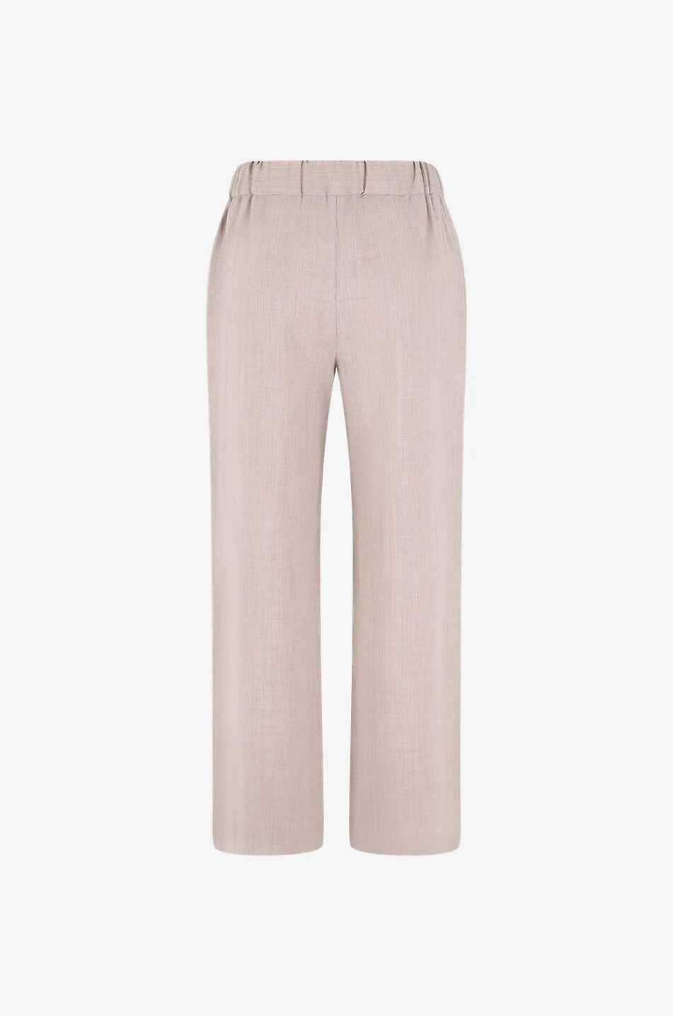 Pantalon large milleraie en laine vierge Connie