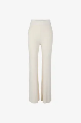 Pantalon évasée en maille côtelée Soleima
