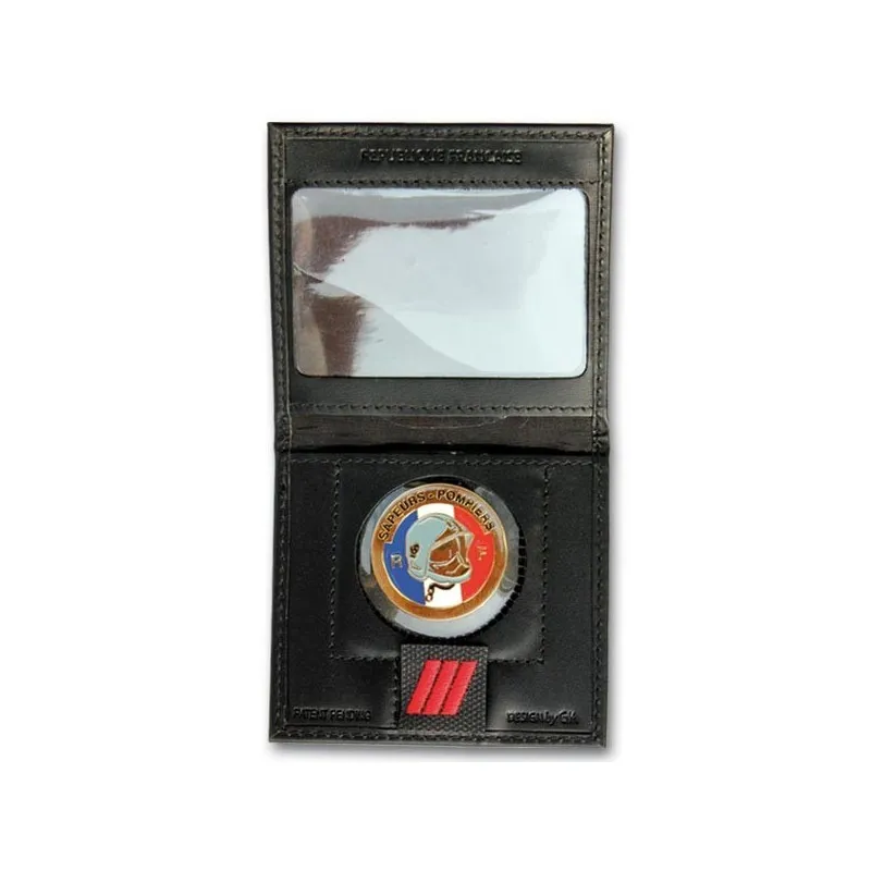 PORTE-CARTES MINI CUIR SAPEURS-POMPIERS